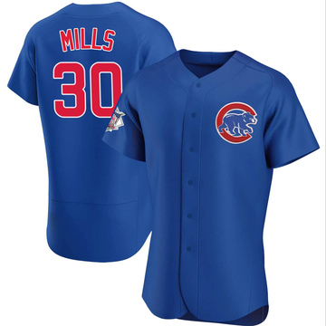 Alec Mills Men's Authentic Chicago Cubs Royal Alternate Jersey
