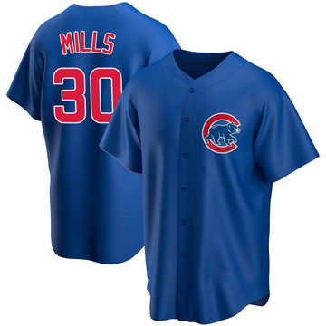 Alec Mills Youth Replica Chicago Cubs Royal Alternate Jersey