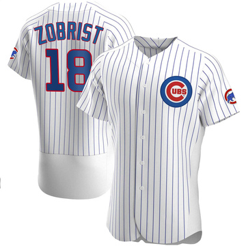 Ben Zobrist Men's Authentic Chicago Cubs White Home Jersey