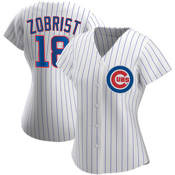 Ben Zobrist Women's Authentic Chicago Cubs White Home Jersey