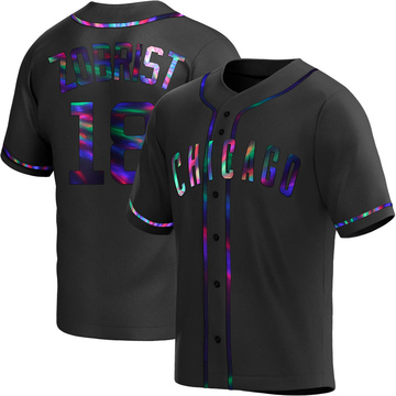 Ben Zobrist Youth Replica Chicago Cubs Black Holographic Alternate Jersey