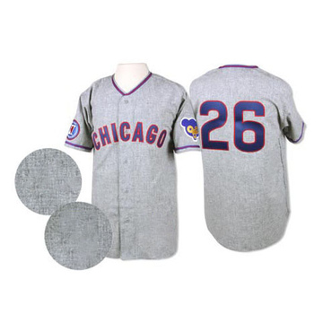 Billy Williams Men's Authentic Chicago Cubs Grey 1968 Throwback Jersey