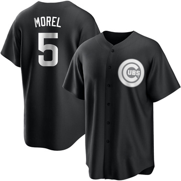 Christopher Morel Men's Replica Chicago Cubs Black/White Jersey