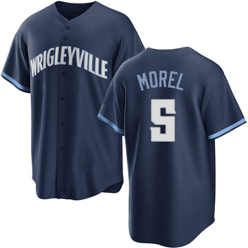 Christopher Morel Men's Replica Chicago Cubs Navy 2021 City Connect Jersey