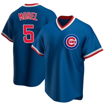 Christopher Morel Men's Replica Chicago Cubs Royal Road Cooperstown Collection Jersey