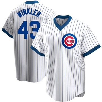 Dan Winkler Men's Replica Chicago Cubs White Home Cooperstown Collection Jersey
