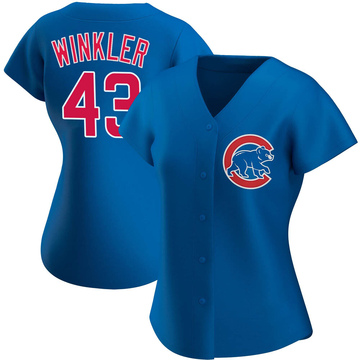 Dan Winkler Women's Authentic Chicago Cubs Royal Alternate Jersey