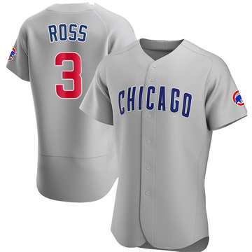 David Ross Men's Authentic Chicago Cubs Gray Road Jersey