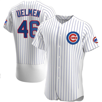 Erich Uelmen Men's Authentic Chicago Cubs White Home Jersey