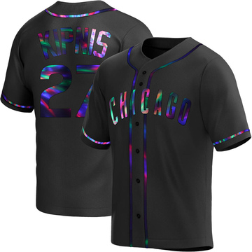 Jason Kipnis Youth Replica Chicago Cubs Black Holographic Alternate Jersey