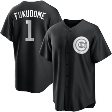 Kosuke Fukudome Youth Replica Chicago Cubs Black/White Jersey