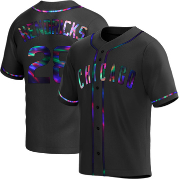 Kyle Hendricks Men's Replica Chicago Cubs Black Holographic Alternate Jersey