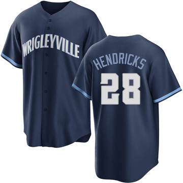 Kyle Hendricks Youth Replica Chicago Cubs Navy 2021 City Connect Jersey