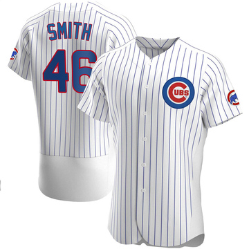 Lee Smith Men's Authentic Chicago Cubs White Home Jersey