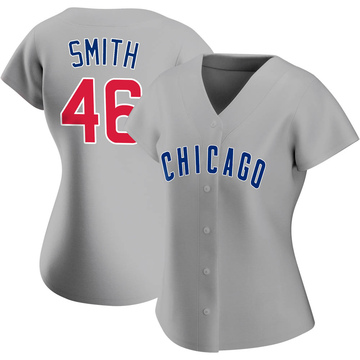 Lee Smith Women's Authentic Chicago Cubs Gray Road Jersey