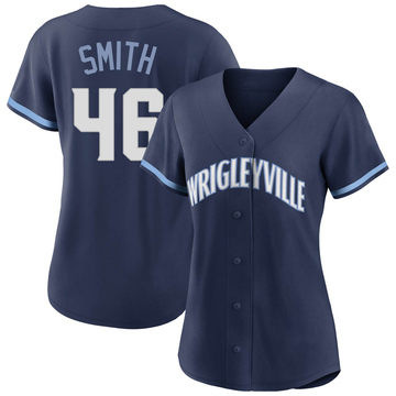 Lee Smith Women's Authentic Chicago Cubs Navy 2021 City Connect Jersey