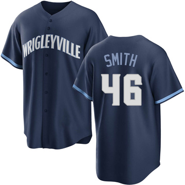 Lee Smith Youth Replica Chicago Cubs Navy 2021 City Connect Jersey