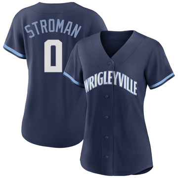 Marcus Stroman Women's Authentic Chicago Cubs Navy 2021 City Connect Jersey