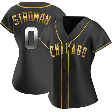 Marcus Stroman Women's Replica Chicago Cubs Black Golden Alternate Jersey