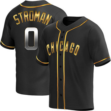Marcus Stroman Youth Replica Chicago Cubs Black Golden Alternate Jersey