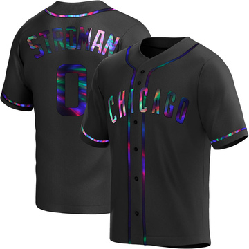 Marcus Stroman Youth Replica Chicago Cubs Black Holographic Alternate Jersey