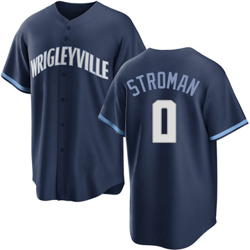 Marcus Stroman Youth Replica Chicago Cubs Navy 2021 City Connect Jersey