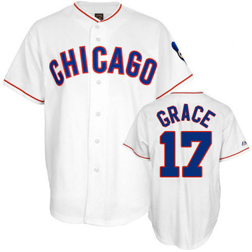 Mark Grace Men's Authentic Chicago Cubs White 1988 Throwback Jersey