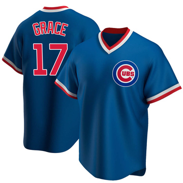 Mark Grace Men's Replica Chicago Cubs Royal Road Cooperstown Collection Jersey