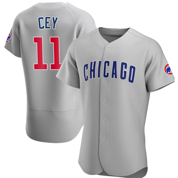 Ron Cey Men's Authentic Chicago Cubs Gray Road Jersey