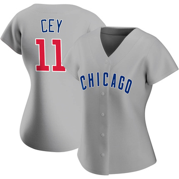 Ron Cey Women's Authentic Chicago Cubs Gray Road Jersey