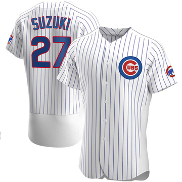Seiya Suzuki Men's Authentic Chicago Cubs White Home Jersey