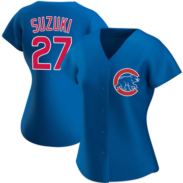 Seiya Suzuki Women's Authentic Chicago Cubs Royal Alternate Jersey