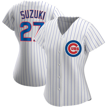 Seiya Suzuki Women's Replica Chicago Cubs White Home Jersey