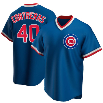 Willson Contreras Youth Replica Chicago Cubs Royal Road Cooperstown Collection Jersey